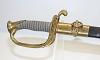 Civil War Naval Officer's Sword & Scabbard With Etched Blade