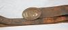 US Belt Buckle and Leather Belt Non Excavated