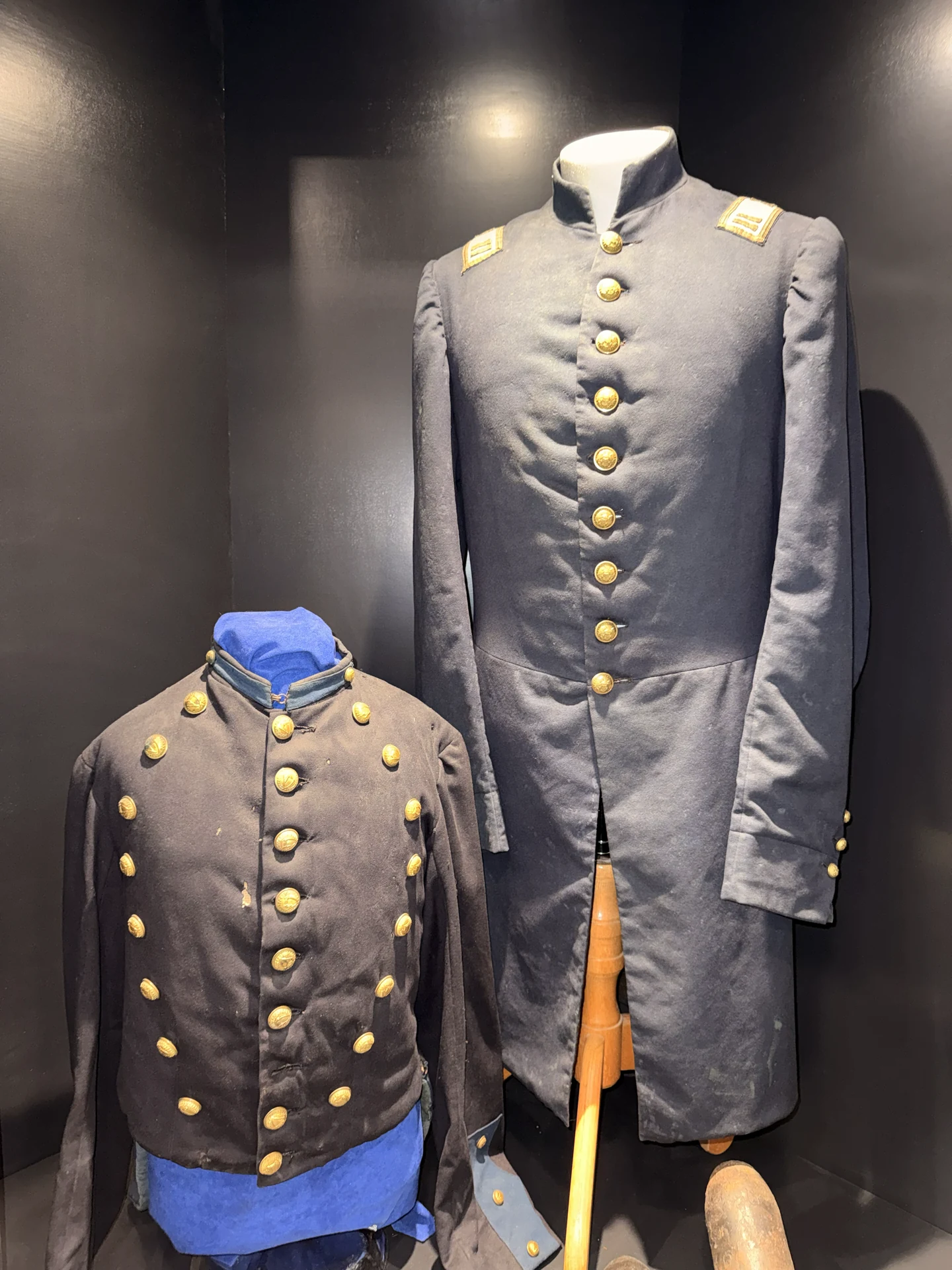 CS Relics uniforms display