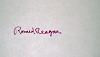 Ronald Reagan Autograph, CS Relics CS321